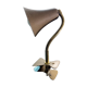 Vintage beige metal clip lamp working condition original electrification