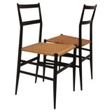 Pair Of 699 Superleggera Chairs Designed By Gio Ponti For Cassina. Italy, 1957.