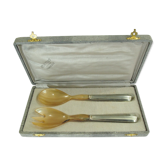 Bone and metal filled salad servers