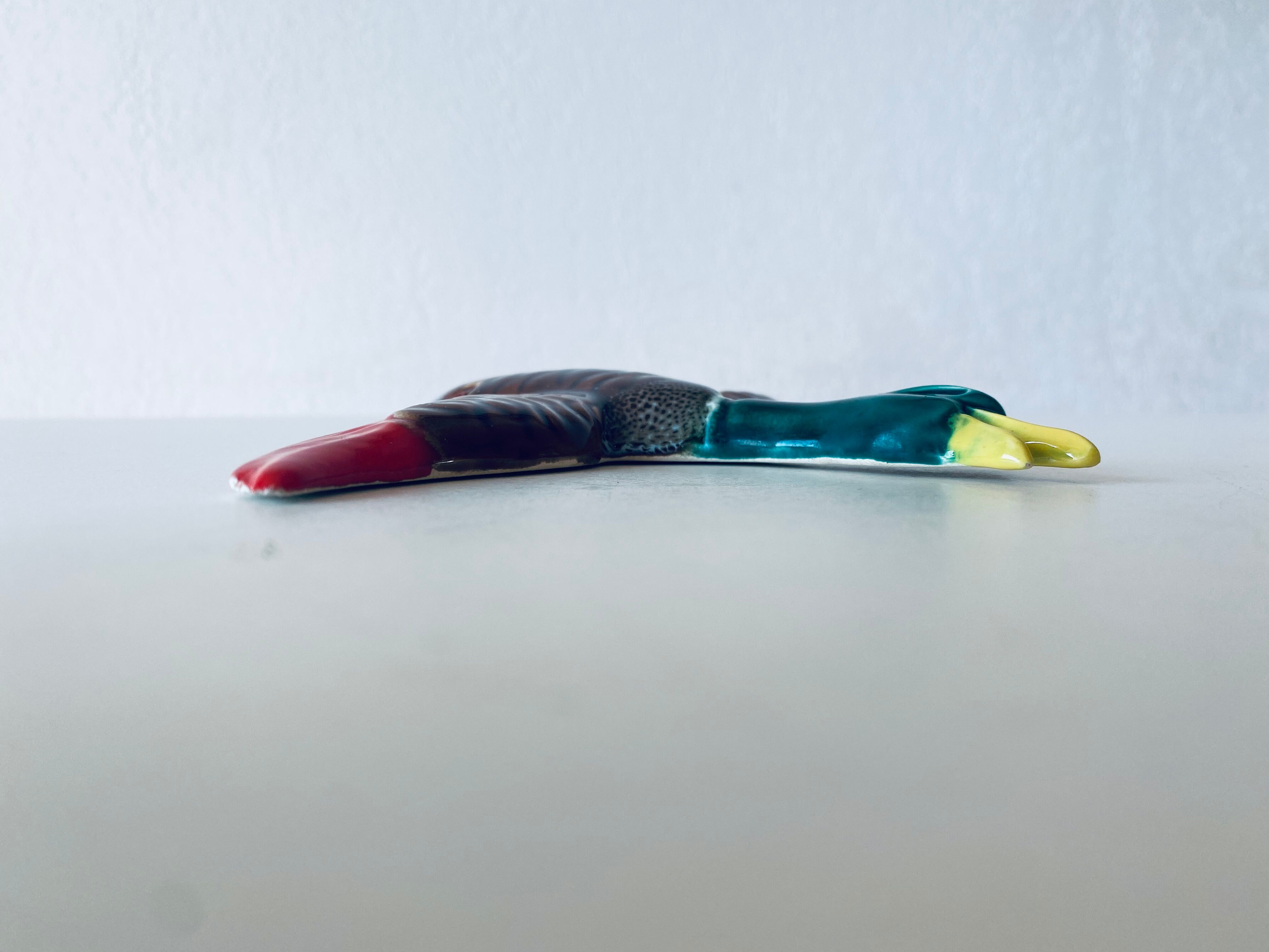Decorative wall bird in ceramic Vallauris
