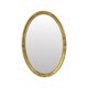 Hollywood Regency Golden Mirror Oval Deknudt Classic