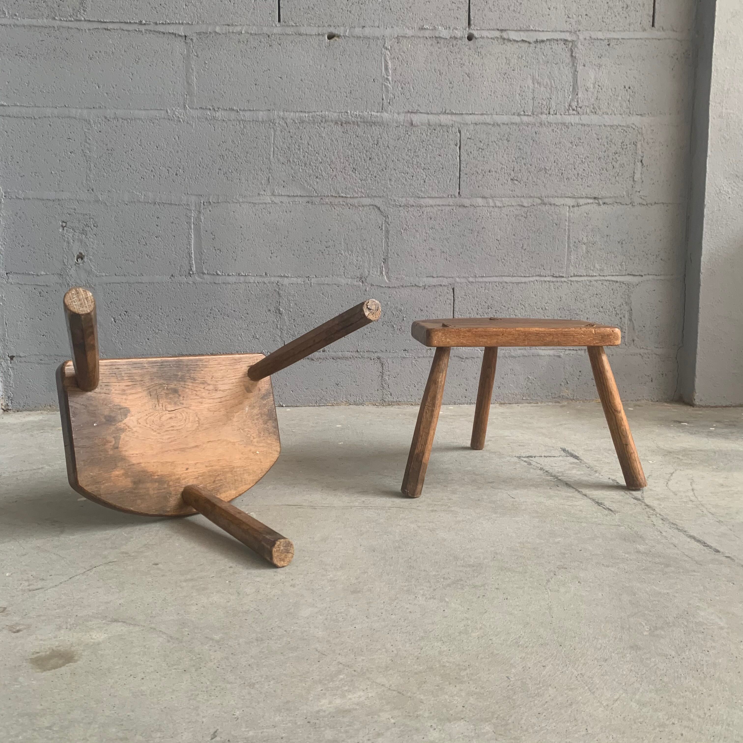 Pair of tripod stools