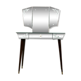 Vintage art deco style dressing table in mirror and wood 50'S