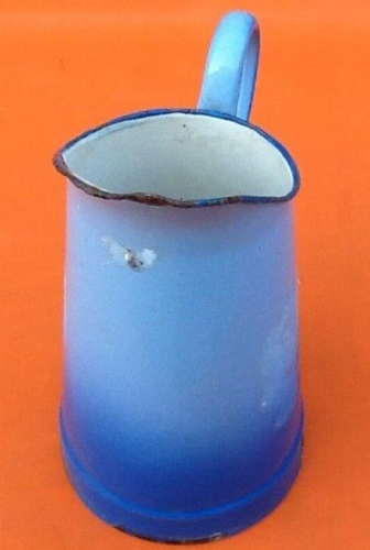 1940s Enamelled sheet metal pitcher