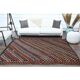 1970s vintage Turkish Oushak handmade wool cotton brown area rug 182x289