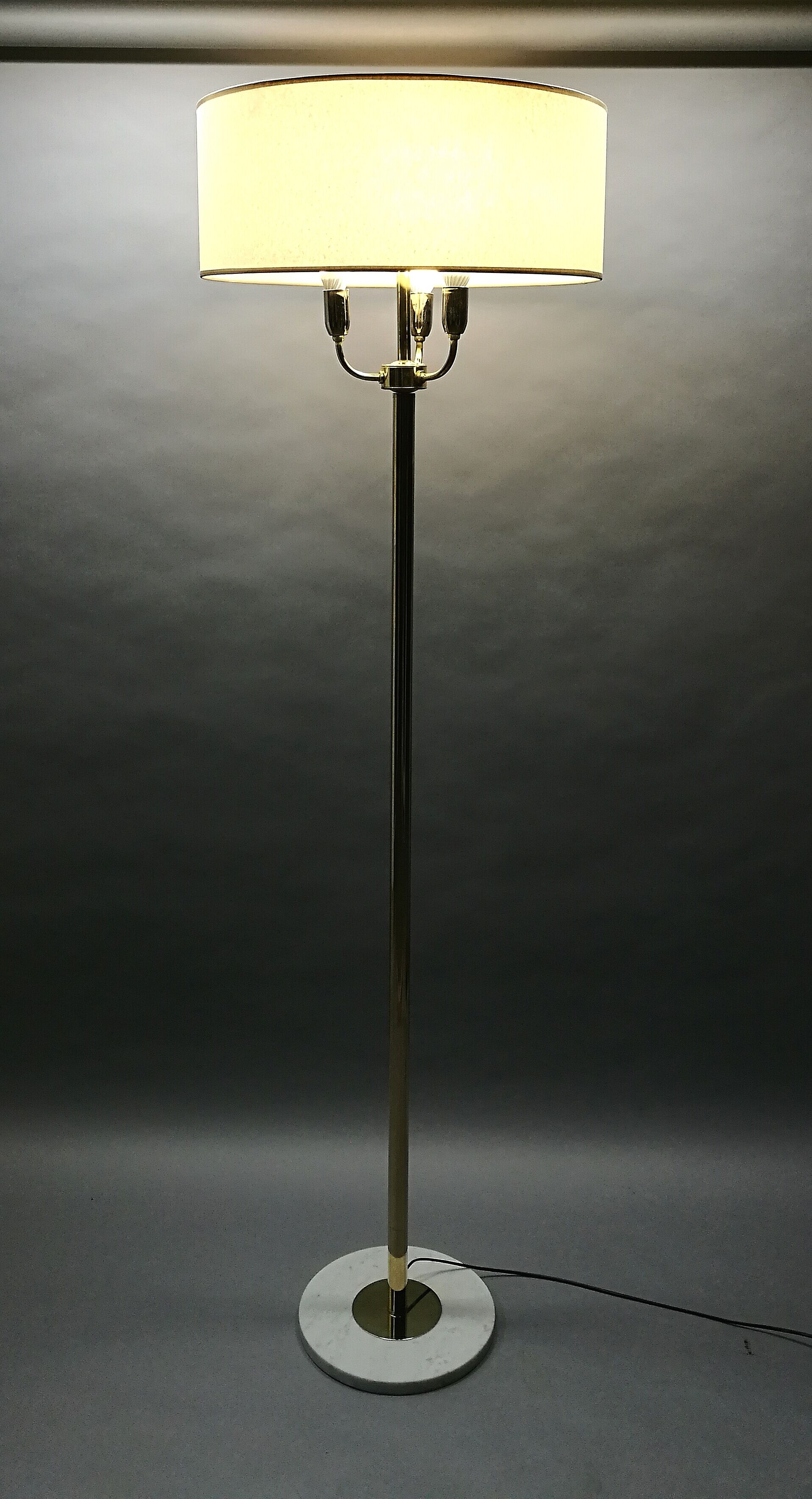 Floor lamp 70/80 gold and marble