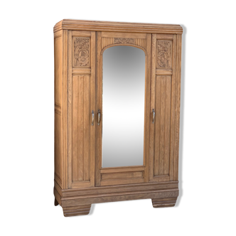 Parisian wardrobe raw wood 1920