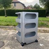 Valise à roulettes Boby B-Line de Joe Colombo édition argent