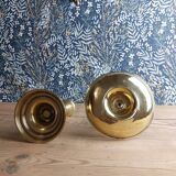 Pair of brass candlesticks