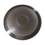 Bedles of plate Christofle silver metal model Guilloche