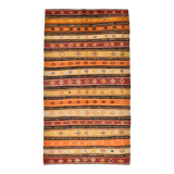 6x11 Turkish Vintage Kilim Rug, 186x342Cm