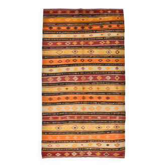Tapis Kilim turc vintage 6x11, 186x342Cm