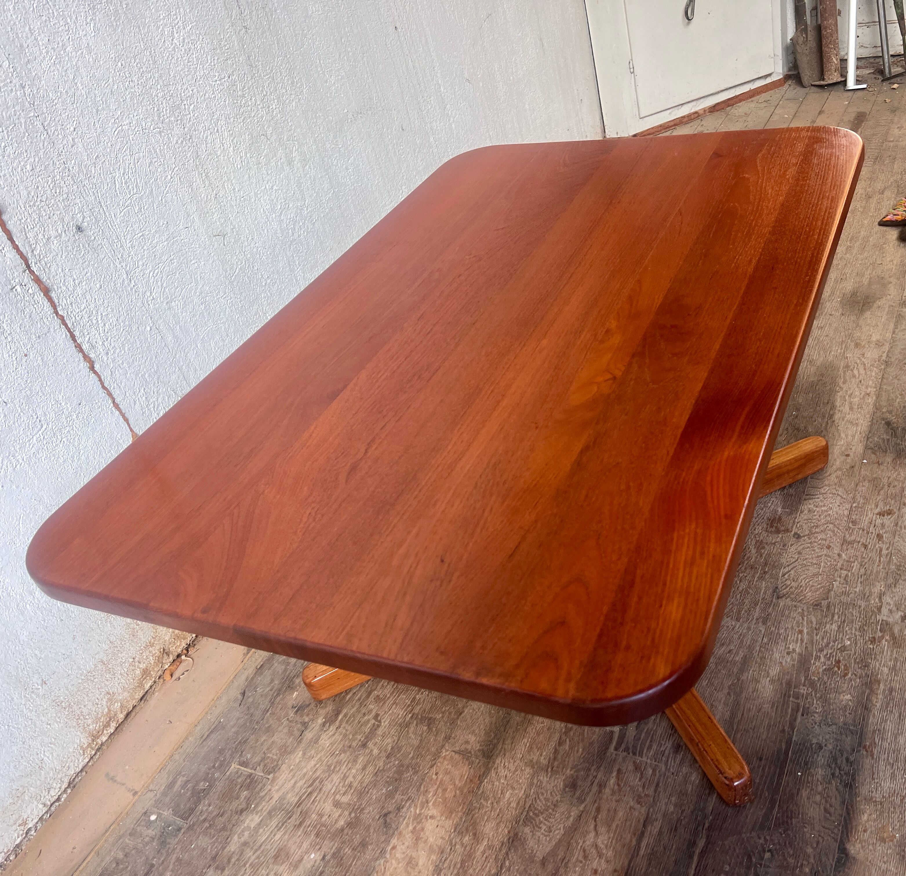 Coffee table raised in Scandinavian teak 1960
