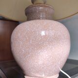 Pink ceramic ball lamp with lampshade