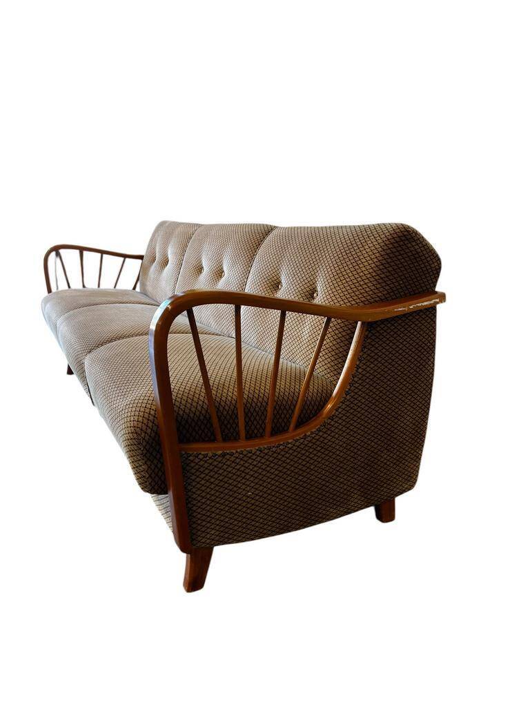 Canapé vintage en bois / canapé-lit / canapé