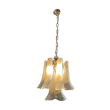 Italian Murano Glass Feather Pendant Lamp