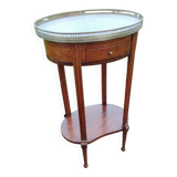 Old Louis XVI style bedside table marble top