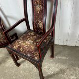 Fauteuils chinois broderie de soie