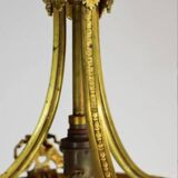 Lustre en bronze et pampilles Louis XVI
