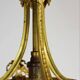 Bronze chandelier and Louis XVI pendants