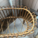 Rattan cradle for dolls