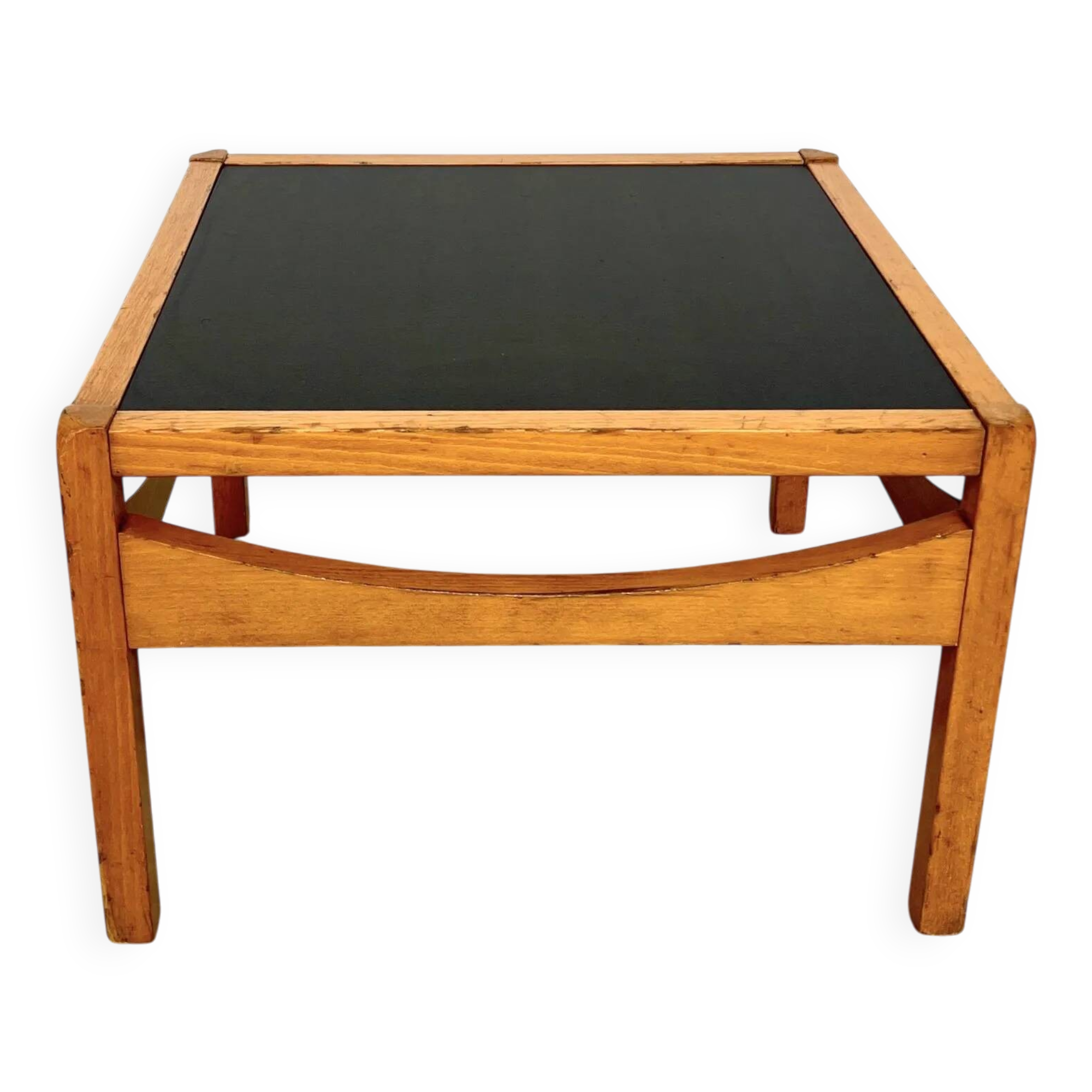 Baumann coffee table with black medium-density top