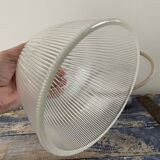 Vintage holophane glass pendant lamp