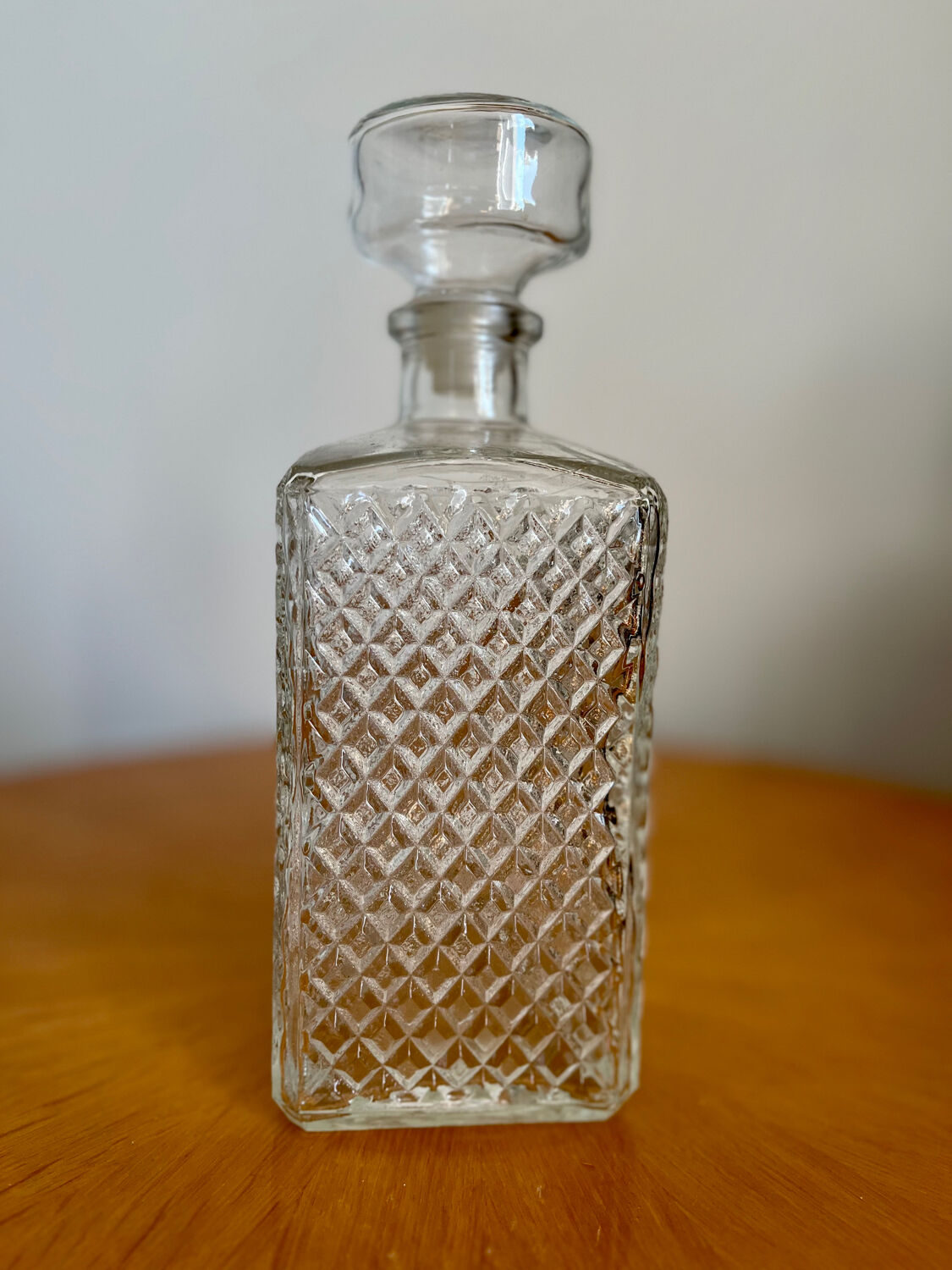 Vintage glass decanter