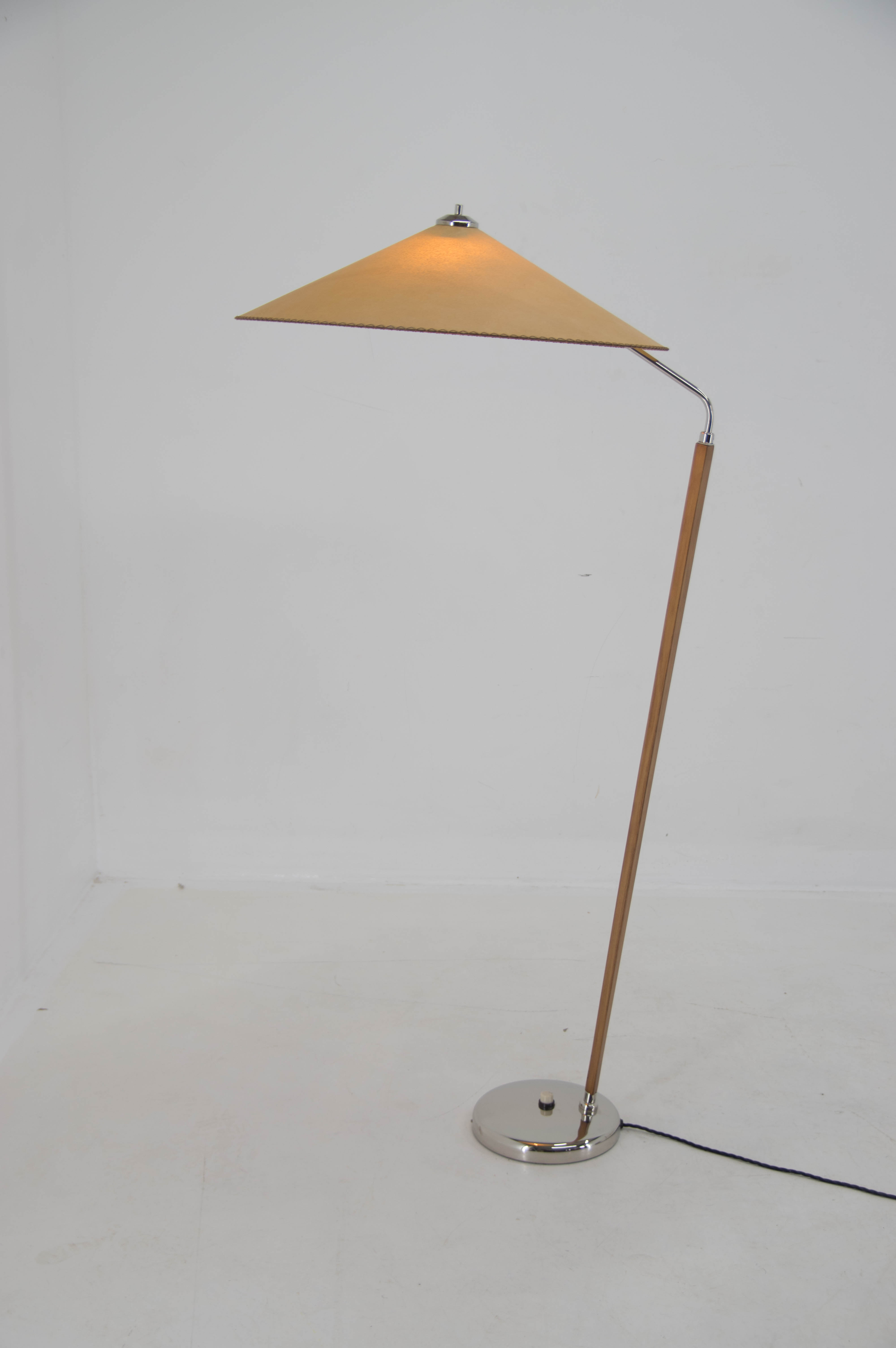 1960s Midcentury Floor Lamp "Japanese style" by Zukov, Czechoslovakia