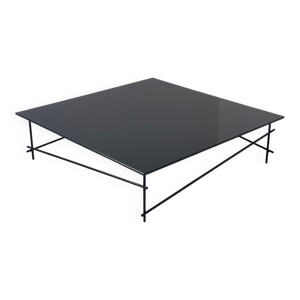 table basse en verre - industriel