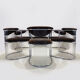 Set de 6 chaises italiennes attribuées à Milo Baughman