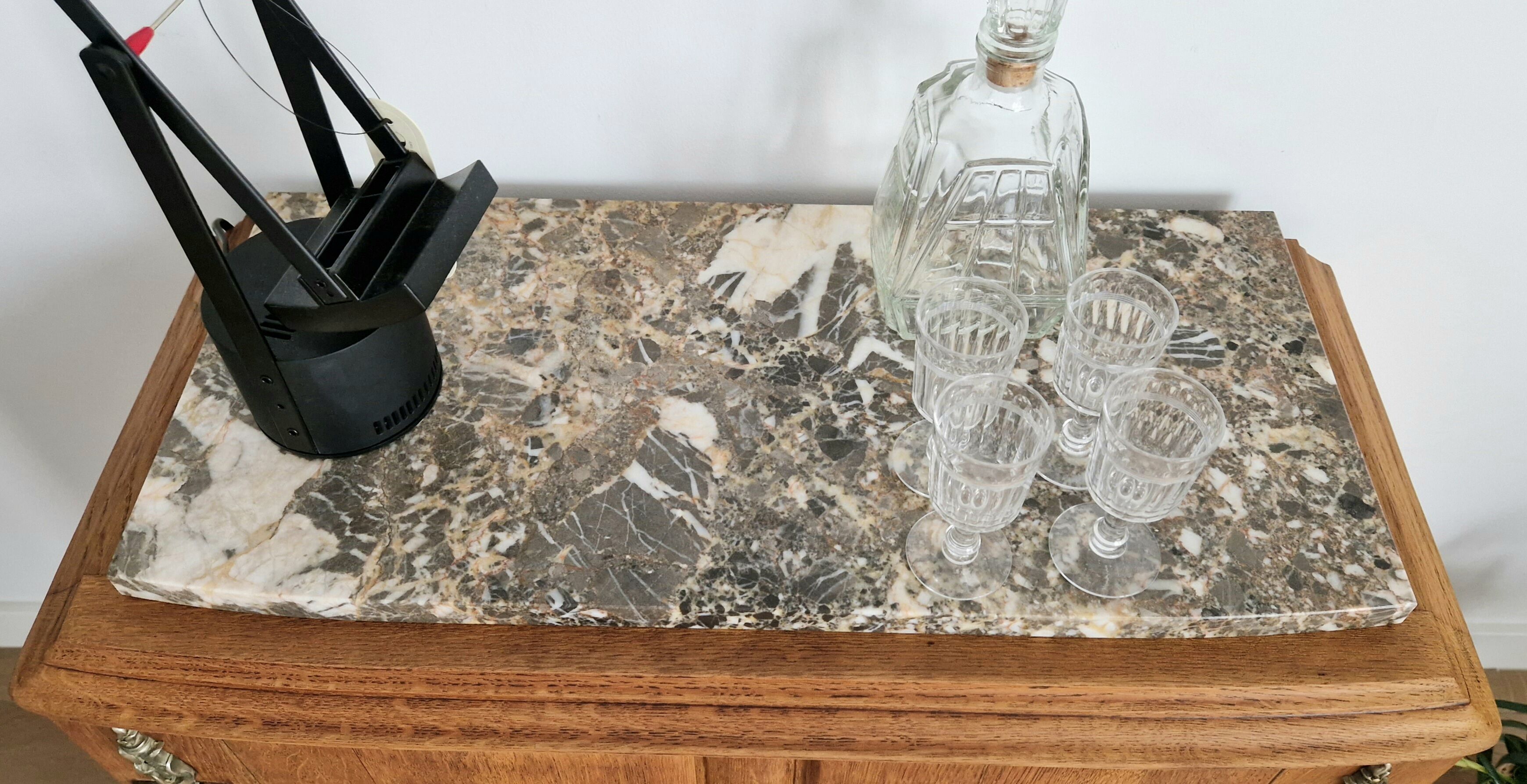 Oak bar furniture art deco style