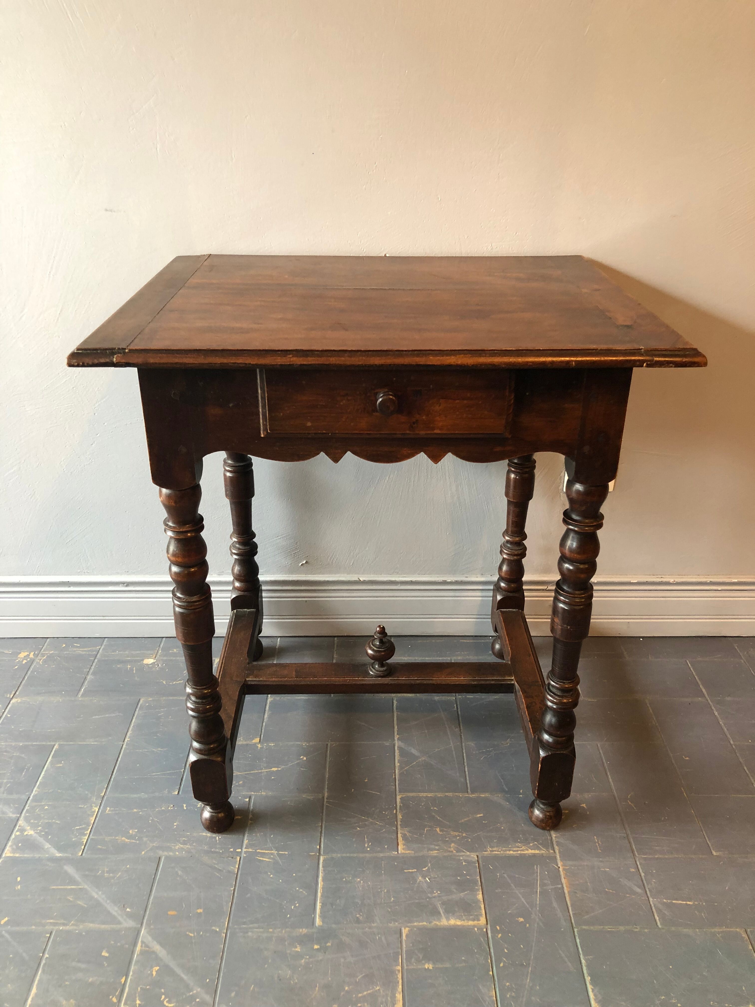 Old wooden side table