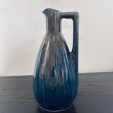 Peacock blue art deco pitcher