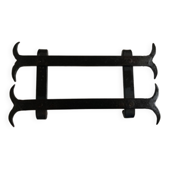 Riveted wrought iron trivet dlg Atelier Marolles 1960