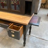 Desk with showcase