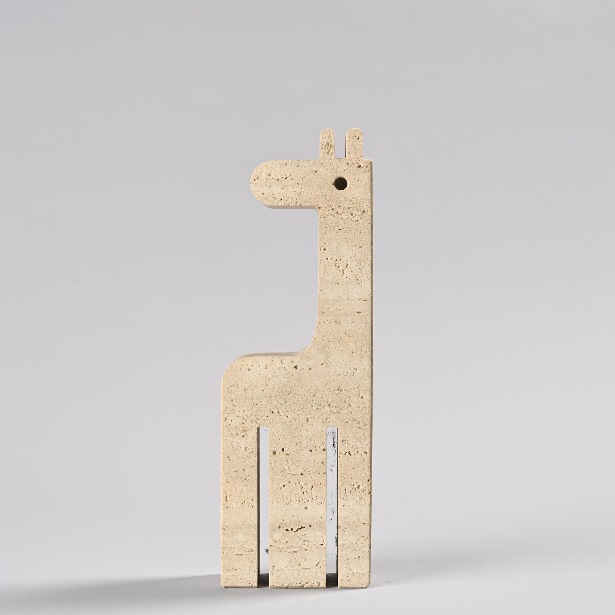Girafe en travertin, Fratelli Manelli, circa 1970