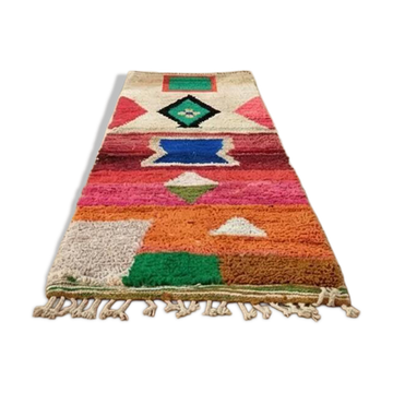 Tapis de couloir berbère coloré 75 x 280 cm
