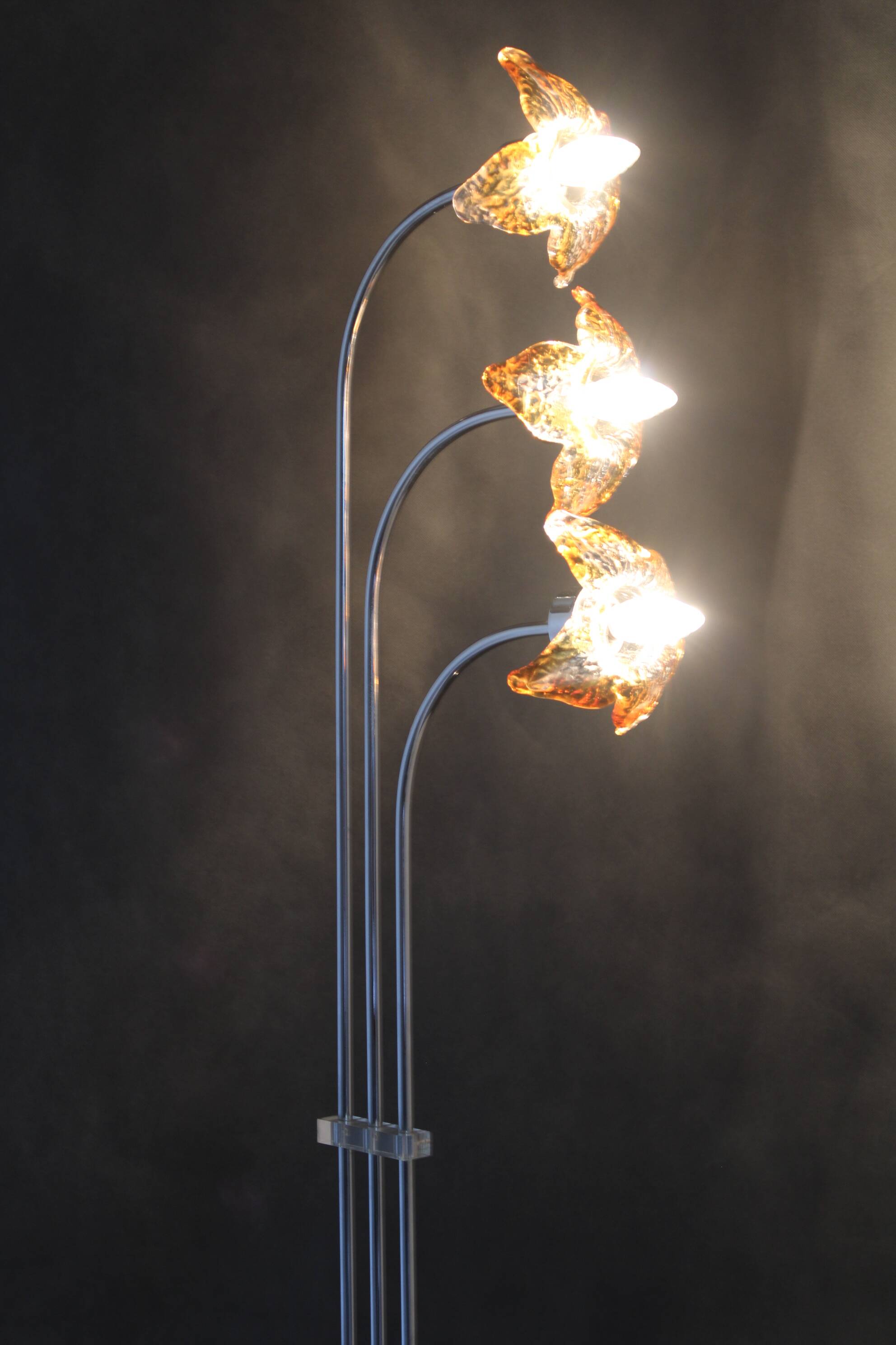 1980s Floor Lamp with Murano Glass ,Italy