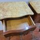 Marquetry bedside tables ( the pair )