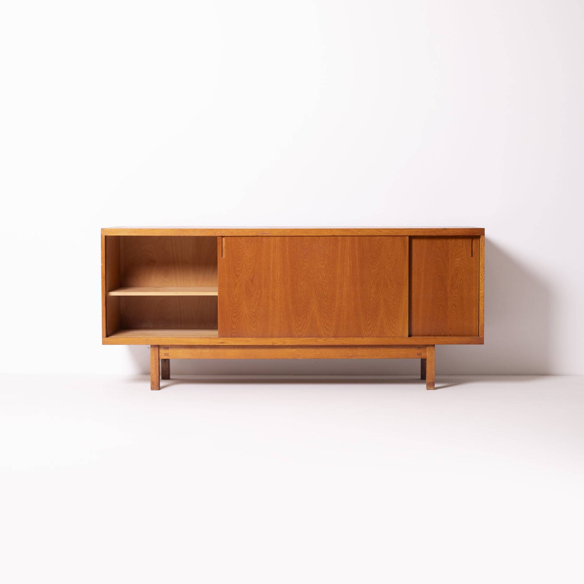 Unique mid century ULUV oak sideboard, Czechoslovakia, 1960s