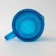 Vintage 1970s IVIMA Blue Glass Jug and Six-Glass Set