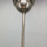 Bauhaus Globe Chandelier Czechoslovakia 1930s Chrome Pendant