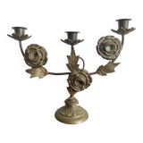 Antique 3-light 19th century candlestick
