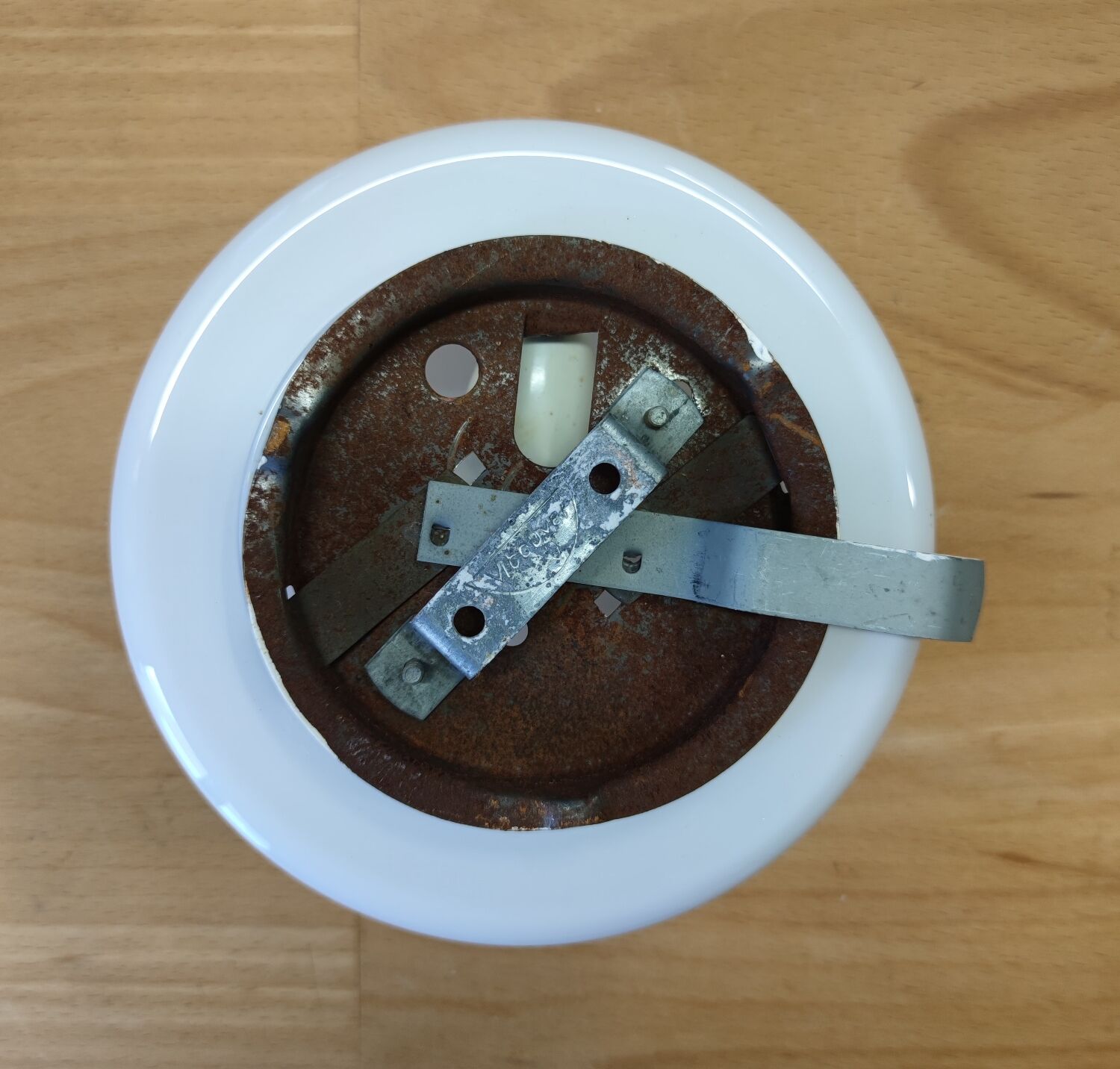 Opaline ceiling lamp