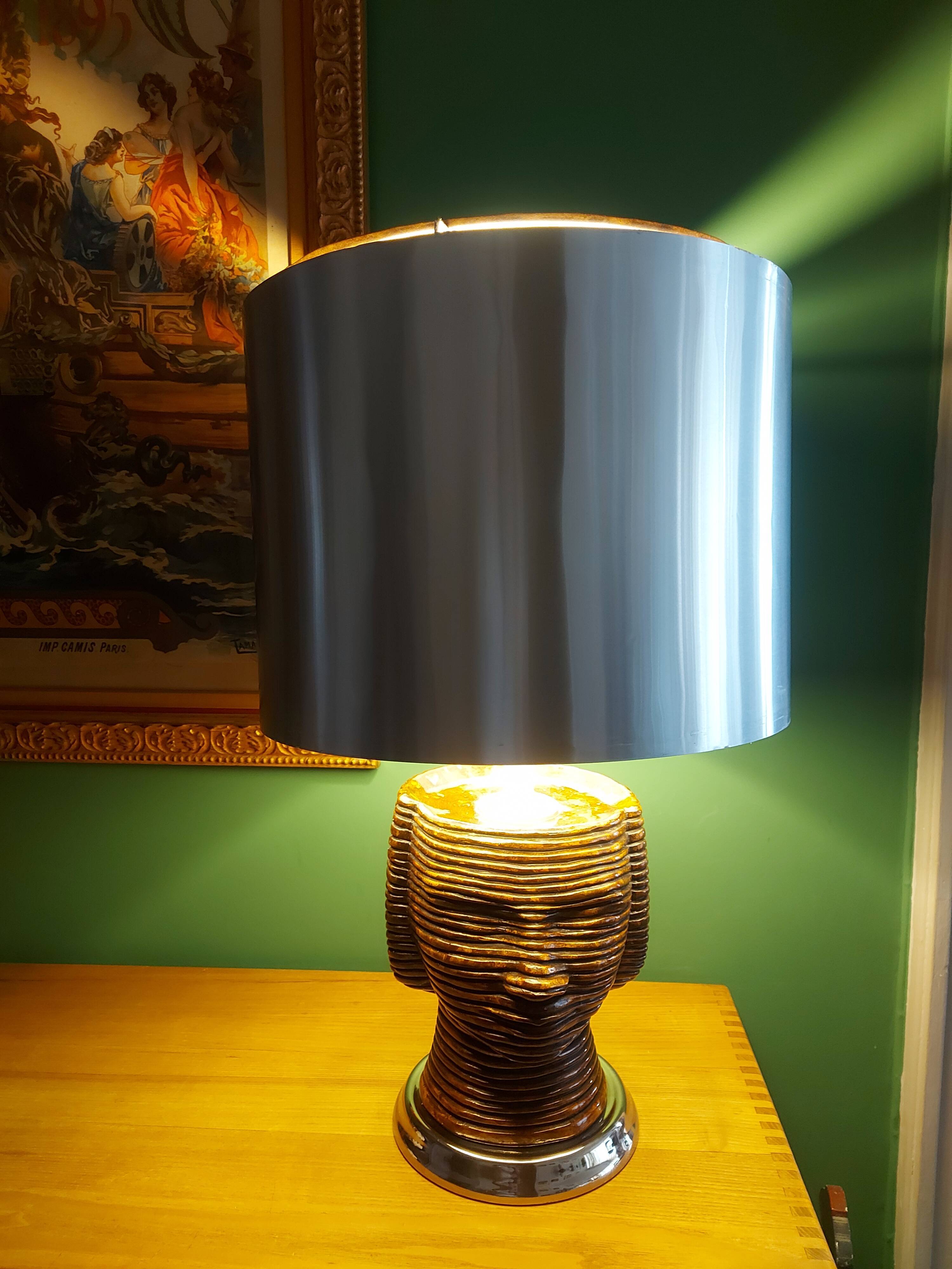 Vintage ceramic lamp of the years 70's luxor