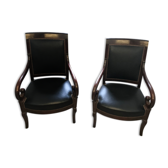 Pair of armchairs era Restoration