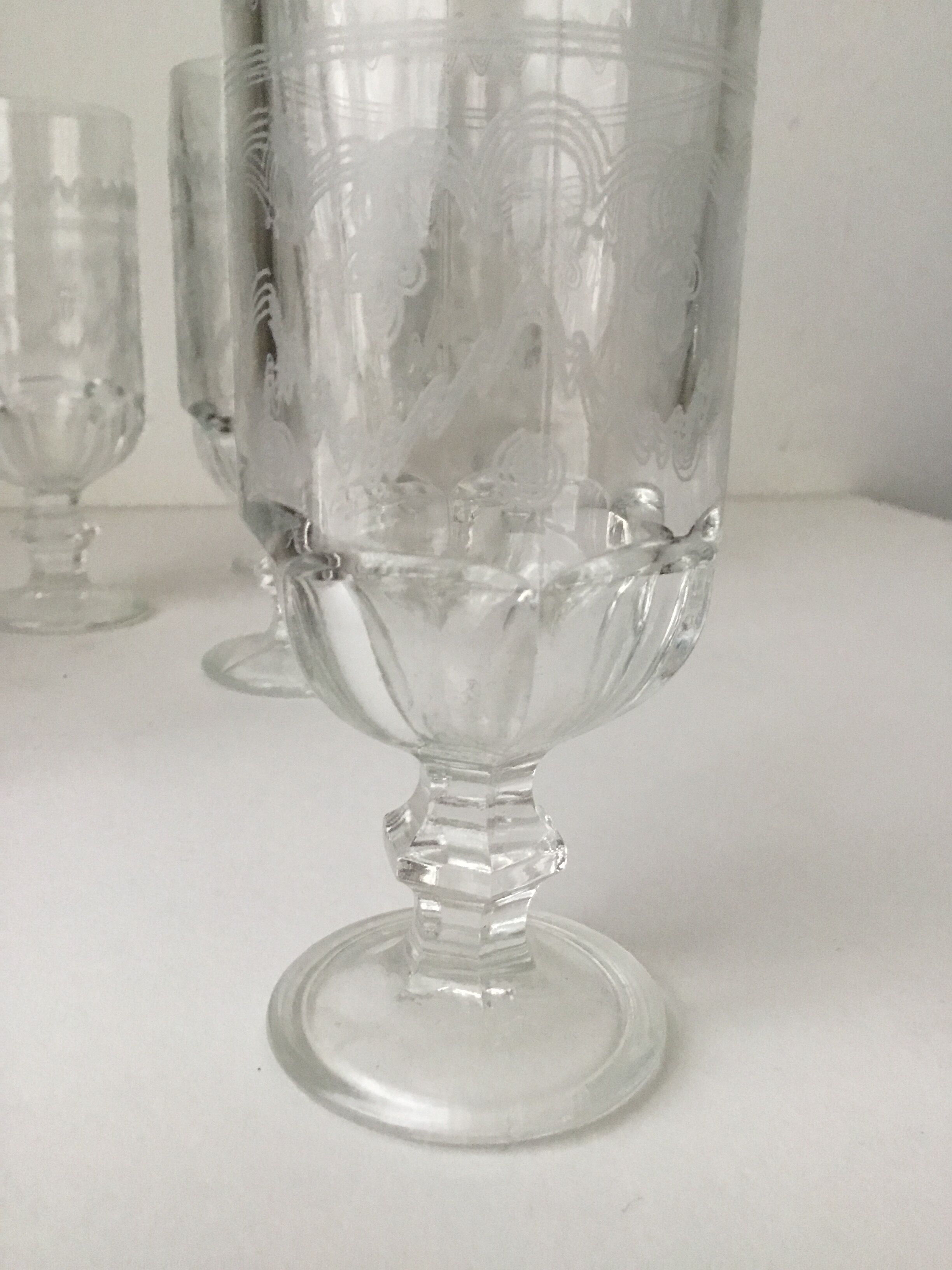6 champagne glasses Made in Italy