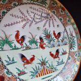 Large soup plate in Macao porcelain (1971), authentic wine piece