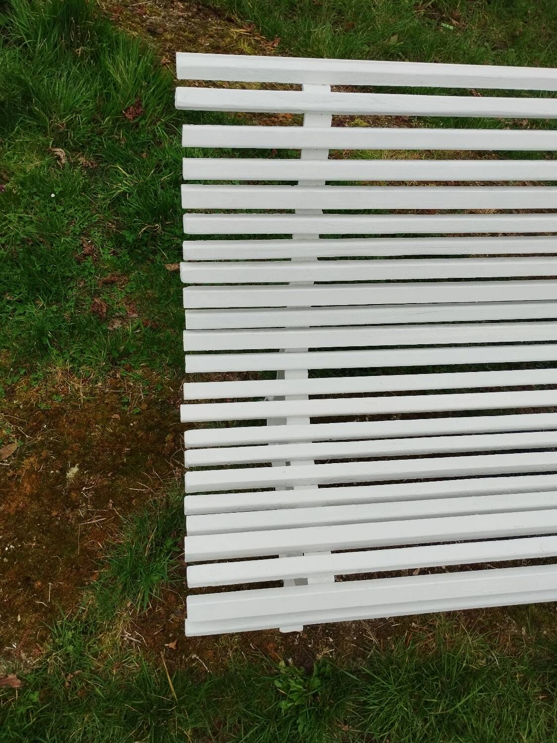 Banc de jardin ancien avec pieds en fer